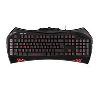 SPEEDLINK VIRTUIS - Teclado (USB, Negro, USB, PC/server, Juego, Curvo)