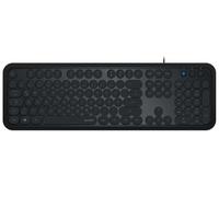 SpeedLink Circle - Teclado con diseño Retro, Color Negro