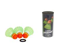 Speedminton Pelotas 3er Speeder Cross Tube, Colour Rojo/Verde, Talla única, 400222