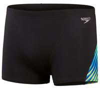 Speedo allover digi v-cut aquashort black/true cobalt s - uk32