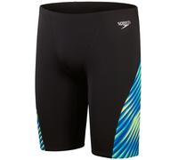 Speedo allover digi v-cut jammer black/true cobalt s - uk32