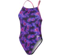 Speedo allover digital lattice back hyper lights black/cobalt/indigo