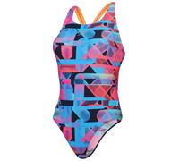 Speedo allover digital powerback one piece siren red/picton blue xl -