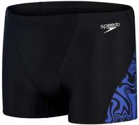Speedo allover v-cut aquashort black/chroma blue s - uk32