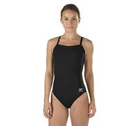 Speedo Bañador de competición con espalda abierta, tejido Endurance, para mujer - 819016-001, Negro