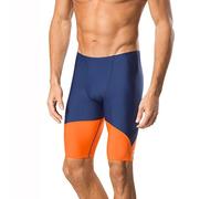 Speedo Bañador de Hombre Jammer Endurance+ Splice Team Colors Jammer, Hombre, MENDTEAMSPLCENDJAMMER, Azul Marino/Naranja Chispa, 50