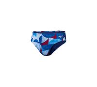 Speedo bañador de natación Allover Brief Digital 38 Azul