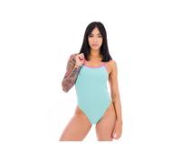 Speedo bañador de natación Solid V-Back vêtement running femme 36 Bleu