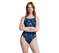 Speedo Bañador de una pieza para mujer Endurance+ con espalda cruzada - color de equipo liso para adulto - Bañador descontinuado por el fabricante, 14/40
