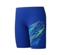 Speedo Bañador Jammer con logotipo de Medley para niños, color zafiro profundo/azul maya, Zafiro profundo/azul maya, 13-14 Años