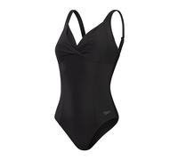 Speedo Bañador Moldeador Cruzado con Nudo de 1 Pieza | Moldeador | Traje de baño para Las Vacaciones y la Playa Traje de baño para Mujer, Negro, 34