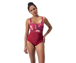 Speedo Bañador Moldeador de 1 Pieza ContourEclipse | Moldeador | Traje de baño para Las Vacaciones y la Playa Traje de baño para Mujer, Niebla Magenta/Flor Suave/Rojo Vasco, 40