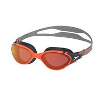 Speedo Biofuse 2.0 Mirror Gafas de natación para Unisex Adulto, Amber Wave/Steel/Crimson Mirror, One Size