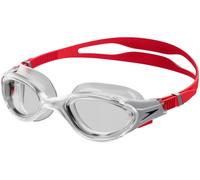 Speedo Unisex Gafas de natación Biofuse 2.0 | Ajuste fácil patentado | Antivaho | Sin goteos | Ajuste optimizado | Más comodidad Fed Red/Silver/Clear One Size
