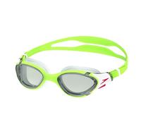 Speedo Biofuse 2.0 Swimming Goggles | Patented Easy Adjustment | Anti-Fog | Anti-Leak | Enhanced Fit | Improved Comfort Gafas de natación para Unisex Adulto, Green Fizz/Steel, One Size