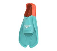 Speedo Biofuse Training Aletas de natación para Unisex Adulto, Arctic Glass / Volcanic Orange, 2-3