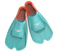 Speedo Biofuse Training Aletas de natación para Unisex Adulto, Arctic Glass / Volcanic Orange, 4-5