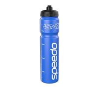 Speedo Botella de agua de 1 litro, Diseño ergonómico Botella de agua para Unisex Adulto, Azul, One Size
