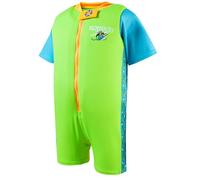 Speedo character printed float suit chima azure blue/fluro green 2-3