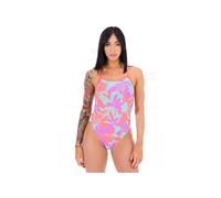 Speedo Club Training Allover V-Back 40 Naranja