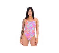 Speedo Club Training Allover V-Back vêtement running femme 42 Orange