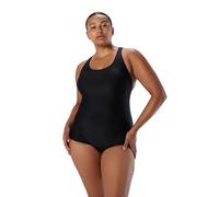 Speedo Ultraback Conservador de una Pieza con Costura de Princesa Traje de baño, Black, 46 para Mujer