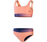 Speedo contrast band 2 piece girl soft coral/miami lilac 176cm
