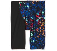 Speedo Fastskin Junior Endurance+ High Waisted Jammer Bañador, Niños, Black/Beautiful Blue/Psychored, 24