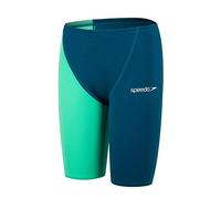 Speedo Fastskin Junior Endurance+ High Waisted Jammer Bañador, Niños, Nordic Teal/Green Glow/White, 28
