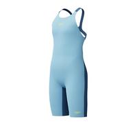 Speedo Fastskin Junior Endurance+ Max - Traje de baño con espalda abierta para niñas, color azul, azul, 15-16 años