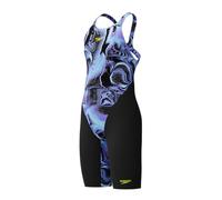 Speedo Fastskin Junior Endurance+ Max - Traje de baño para niñas con espalda abierta, color azul y morado, azul, morado, 13-14 años