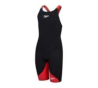Speedo Fastskin Junior LZR Ignite Kneeskin Bañador, por Niñas, Negro/Rojo, 7-8 años