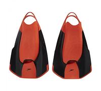 Speedo Fastskin Kickfin Aletas Unisex Adulto, Negro/Siren Red, 11-12