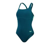 Speedo Flex Band Bañador para Mujer, Azul/Verde, 36 FR/ES