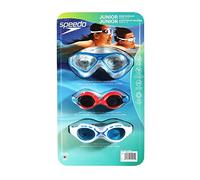 Speedo Gafas de natación Junior 3 unidades (azul, rojo, blanco)