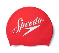 Speedo Gorro de Natación 8-0838514614 Rojo Silicona Plástico