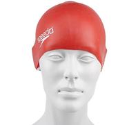 Speedo - Gorro de natación junior de silicona moldeada, rojo