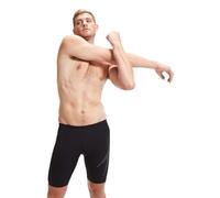 Speedo Hombre Jammer Hyperboom Placement | Entrenamiento de natación | Fitness | Resistente al Cloro Black/Grey 40/17