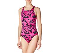 Speedo Hyperboom Allover Medalist Bañador Mujer, Negro/Rosa, 30