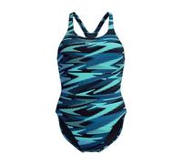 Speedo Hyperboom Allover Medalist Swimsuit |Quick Drying | Fitness | Chlorine Resistant Traje de baño para Mujer, Dark Teal, 32