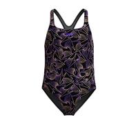 Speedo HyperBoom Allover Medalist Traje de baño para Niñas, Bright Peach, 13-14 años