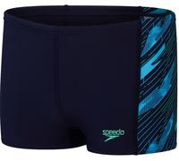 Speedo hyperboom panel aquashort boy true navy/harlequin green/picton