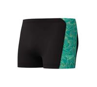 Speedo HyperBoom Panel Aquashort para Hombre, Black/Turquoise Gem, 34