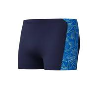Speedo HyperBoom Panel Aquashort para Hombre, Navy/Lagoon Blue, 28