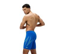 Speedo Hyperboom Placement Jammer para Hombre, Lagoon Blue/Alfalfa Green, 28