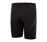 Speedo Hyperboom Placement Mallas de natación, Negro/Gris, 46 Men's