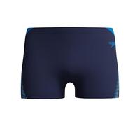 Speedo Hyperboom Splice Aquashort para Hombre, Peacoat/Lagoon Blue, 32