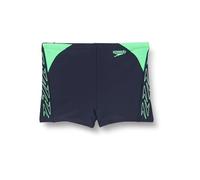 Speedo Hyperboom Splice Bañador, Azul Marino/Light Verde, 15-16 años Niños