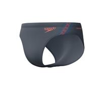 Speedo Hyperboom Splice Calzoncillos de natación para Hombre, Grey Lead/Neon Coral, 38