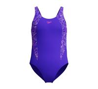 Speedo HyperBoom Splice Muscleback Traje de baño para Niñas, Indigo Glow, 5-6 años